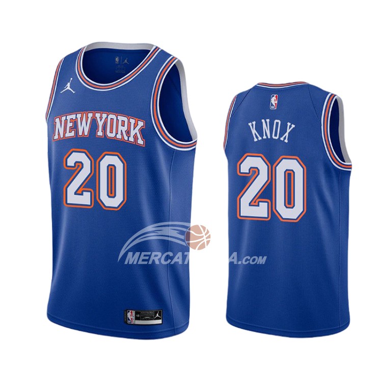 Maglia New York Knicks Kevin Knox Statement 2020-21 Blu